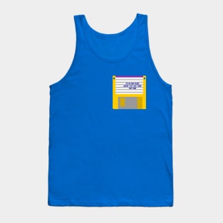 Hackers Garbage File Disk Tank Top